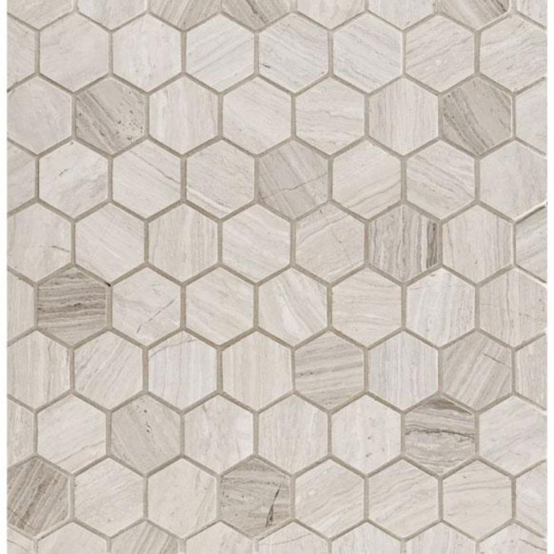 2" x 2" Marble Honeycomb Mosaic Wall & Floor Tile