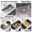 DeerValley 760 x 480 x 250mm Undermount Kitchen Sink, Stainless Steel Workstation Single Bowl Sink with Accessories
