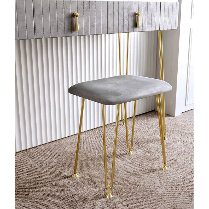 Aubie Dressing Table, Dove Grey