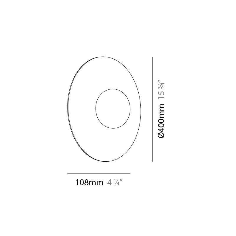 Knock Glass LED Flush Mount