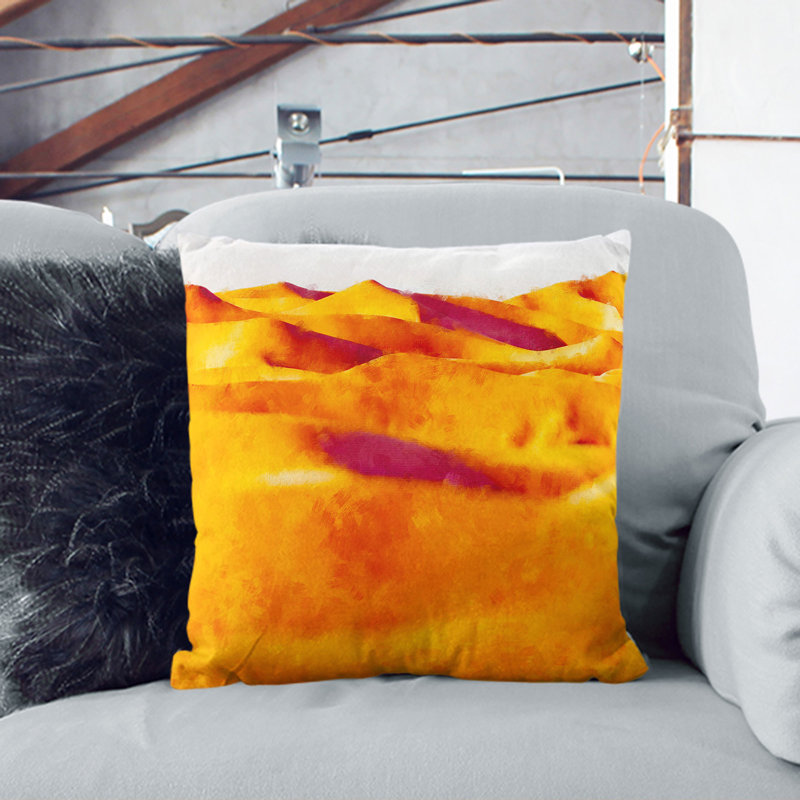 Sand Dunes of Iran Scatter Cushion, 40cm H x 40cm W x 15cm D
