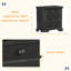 Table de chevet 3 tiroirs Traditional Design