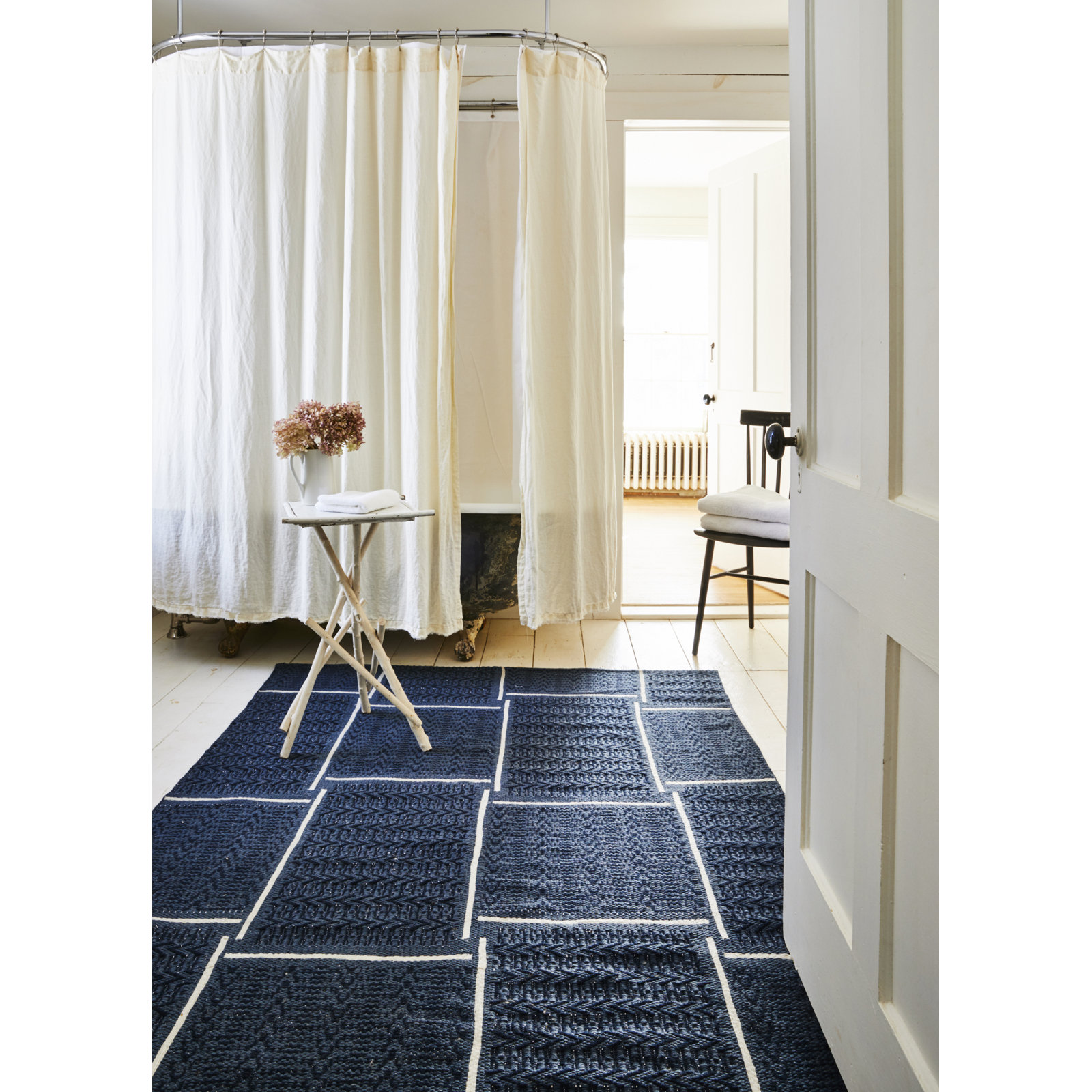 Plaid Outdoor Rug, Rectangle 5' x 8'