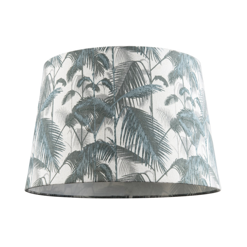 20cm H Linen Drum Lamp Shade ( No Direct Attachment Method ) in Green
