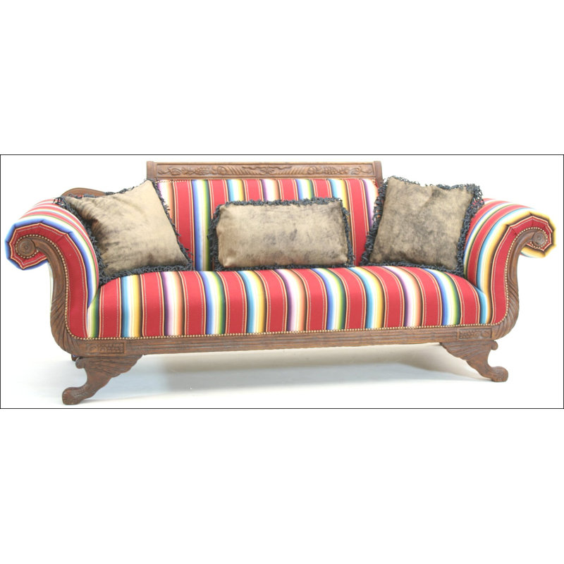 Duncan Sofa, Bella Chocolate Performance Velvet, French Dark Cherry, Natural