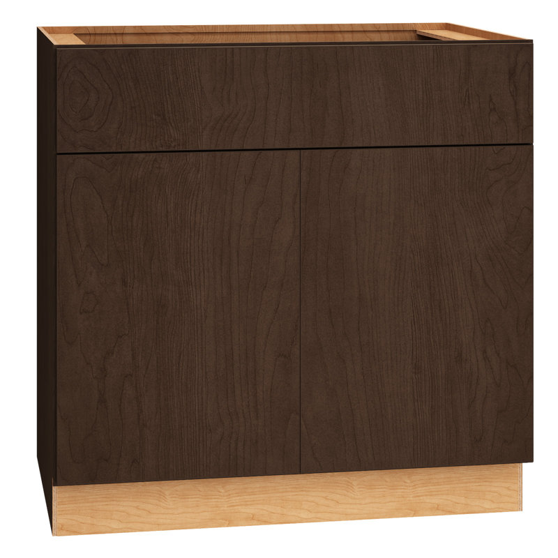 Rosemont 36" W X 34.5" H X 24" D Fully Assembled 2-Door Standard Base Cabinet with 2 Adjustable Shelves, Épices grillées