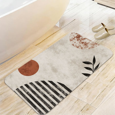 Tapis beige pour salle de bain, 20 x 32 po, pour salle de bain, chambre à coucher