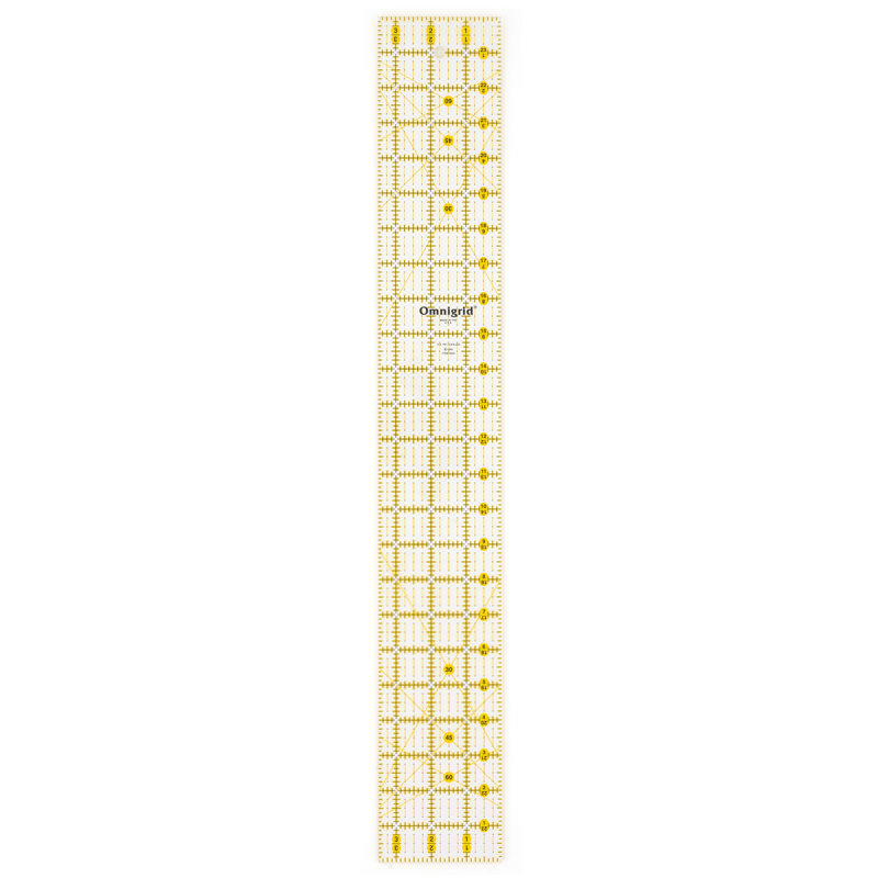 Règle de courtepointe et à coudre rectangulaire Omnigrid 3-1 / 2 "x 24"