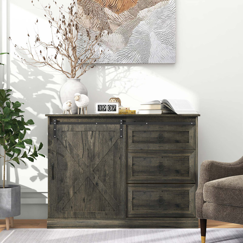 Farmhouse Sideboard Buffet Cabinet