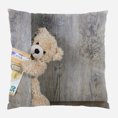 Canvas Outdoor Reversible Throw Pillow