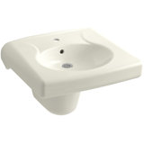 Brenham Ceramic 22" Wall Mount Bathroom Sink with Overflow