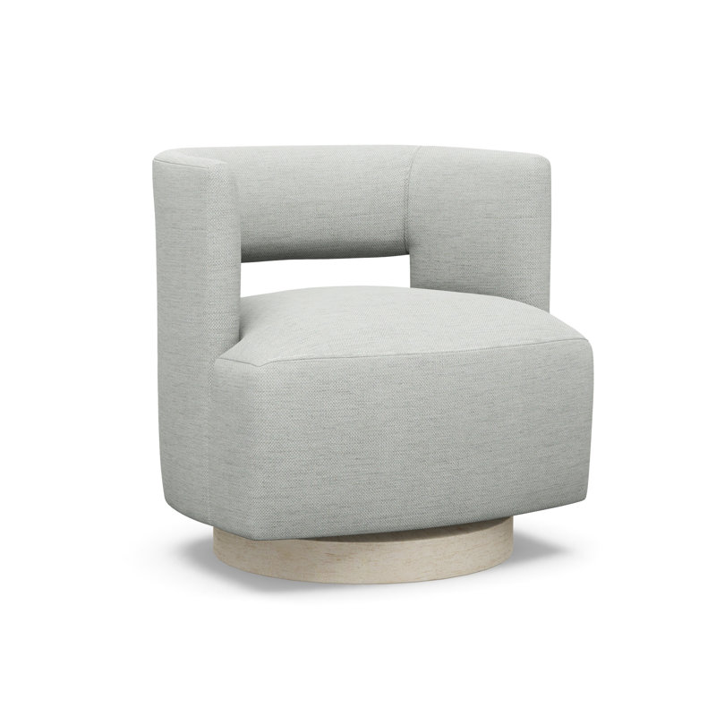 Crystle Swivel Barrel Chair, Sandstone, 8938-45