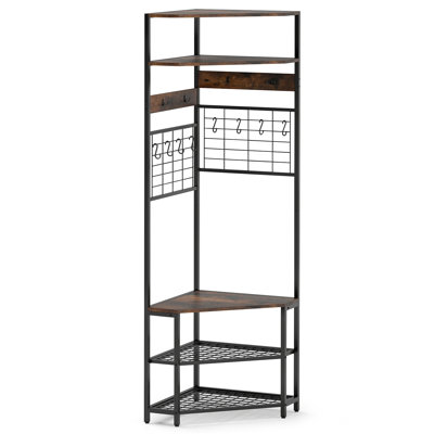Freestanding 12 - Hook Coat Rack