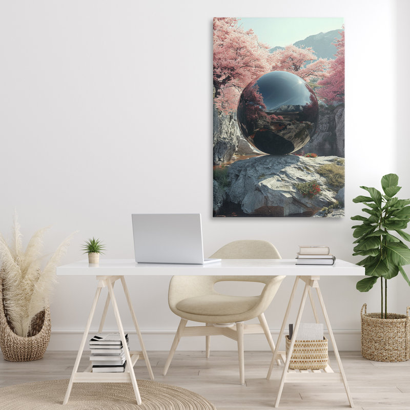 Art mural surréel surréel par Roozbeh Bahramali, H 45 po x l 30 po