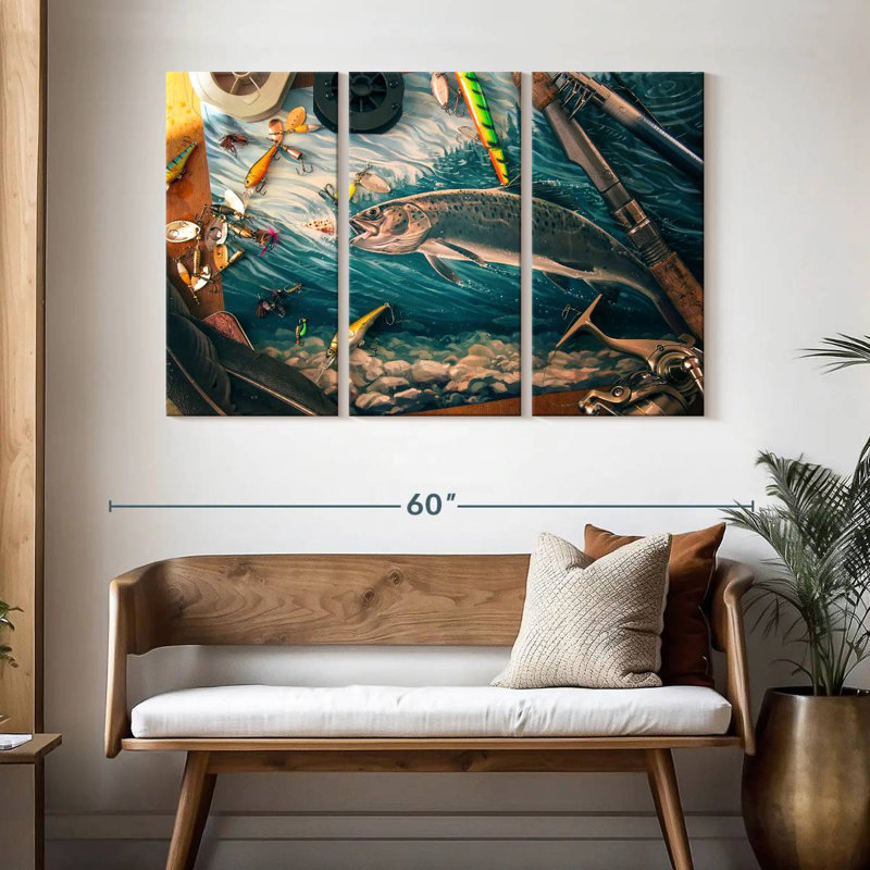Senne All About Fishing, H 32 po x l 50 po
