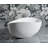 CONTOURE 63" Freestanding Solid Surface Bathtub in White