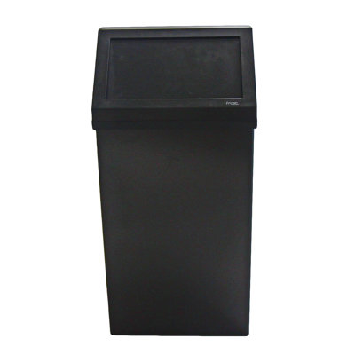 Poubelle murale noir mat