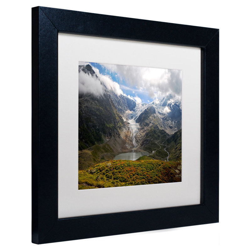 Cadre photo photographique sur toile, H 11 po x l 14 po x P 0,5 po, Noir