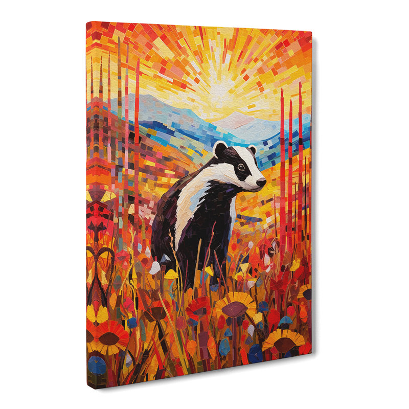 Badger Abstract No.2 - No Frame Print, 50cm H x 35cm W x 3cm D