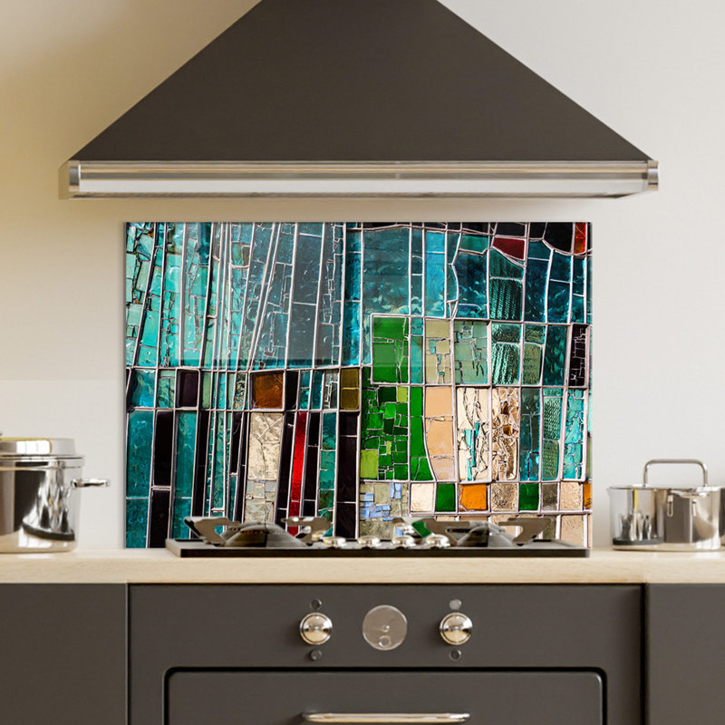 No Frame Painting on Glass, 70 H x 100 W cm