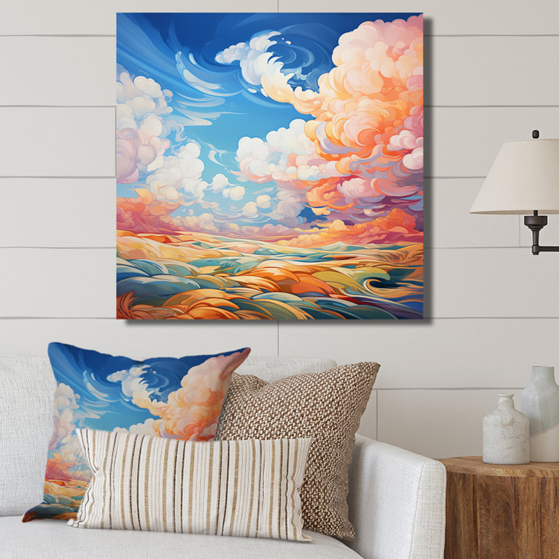 Clouds Skys Canvas VI - Landscapes Wall Art Prints, H 24 po x l 24 po x P 1 po, Toile tendue