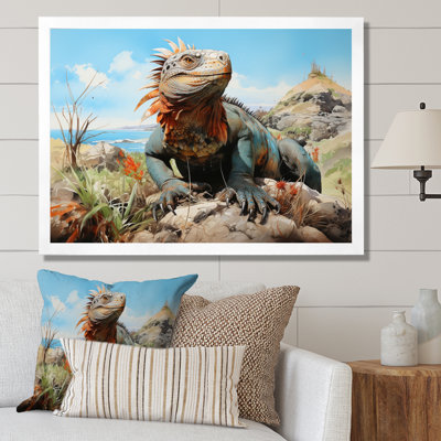 " Lizard On Rock II "