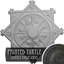 Médaillon de plafond Endurathane Antilles, diamètre extérieur de 38 1/4 po x P 1 1/2 po (convient aux auvents jusqu'à 6 po)-851786208