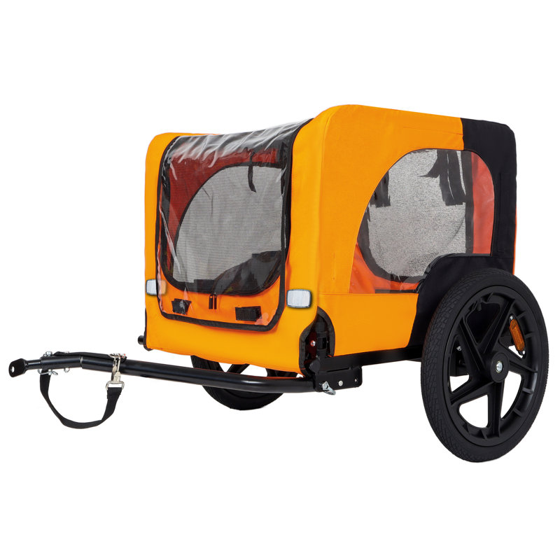Poussette pliable pour animaux, Orange