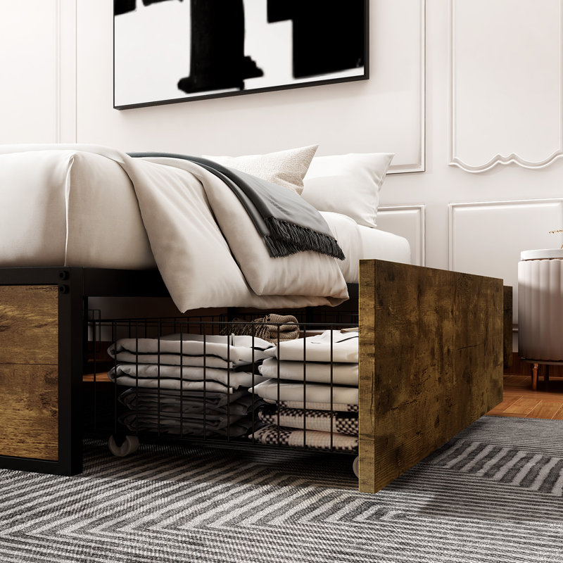 Ramjan Platform Storage Bed, Queen