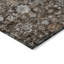 Tapis brun / blanc en polyester tissé à plat à la main à motif rectangulaire Kaylani-1872390163