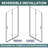 34-35.2 In. W X 72 In. H Bi-Folding Pivot Frameless Shower Door With Clear Glass-110526987