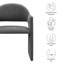 Fauteuil de salle à manger rembourré Talia-105770573