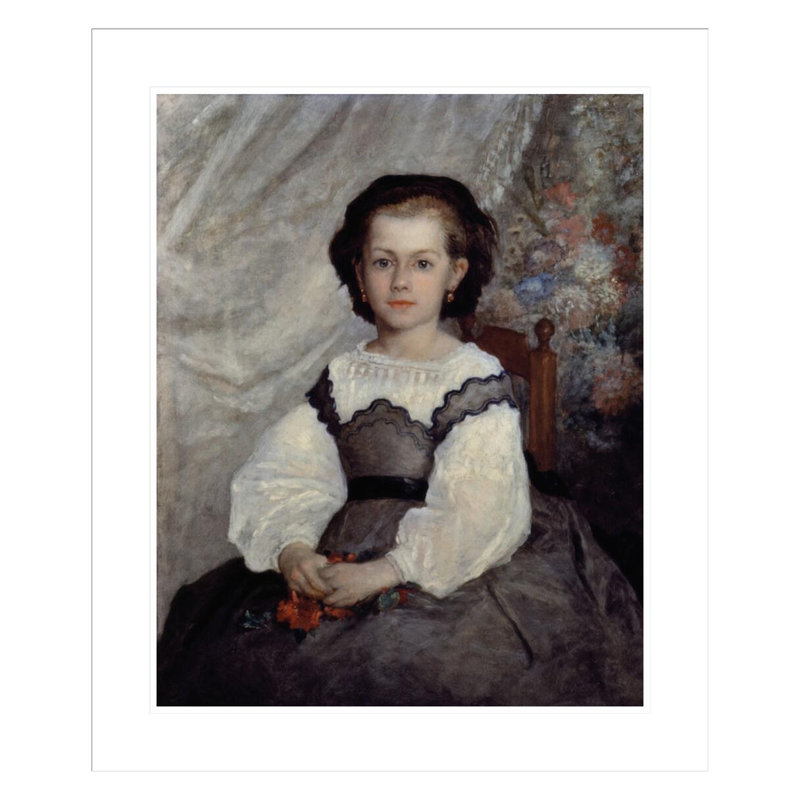 Portrait de Mademoiselle Romaine Lacaux par Pierre-Auguste Renoir, impression giclée encadrée, H 27,9 po x l 23,5 po