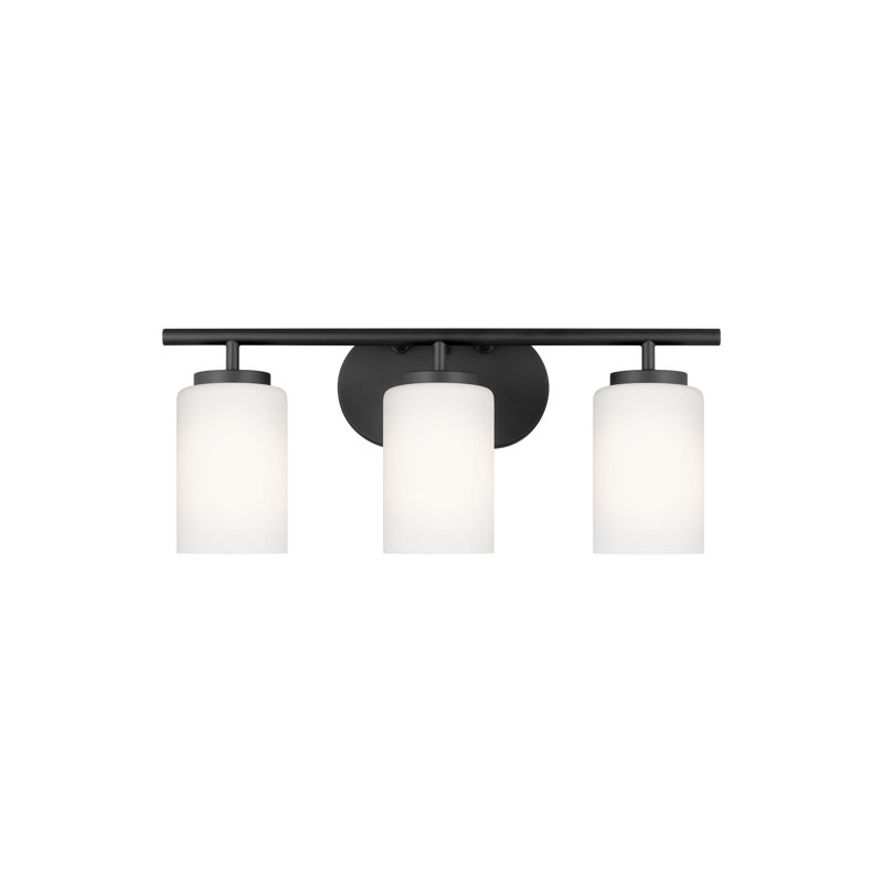 Oslo Three Light Wall / Bath from Generation Lighting , No, Midnight Black