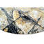 Abstract Area Rug in Gold