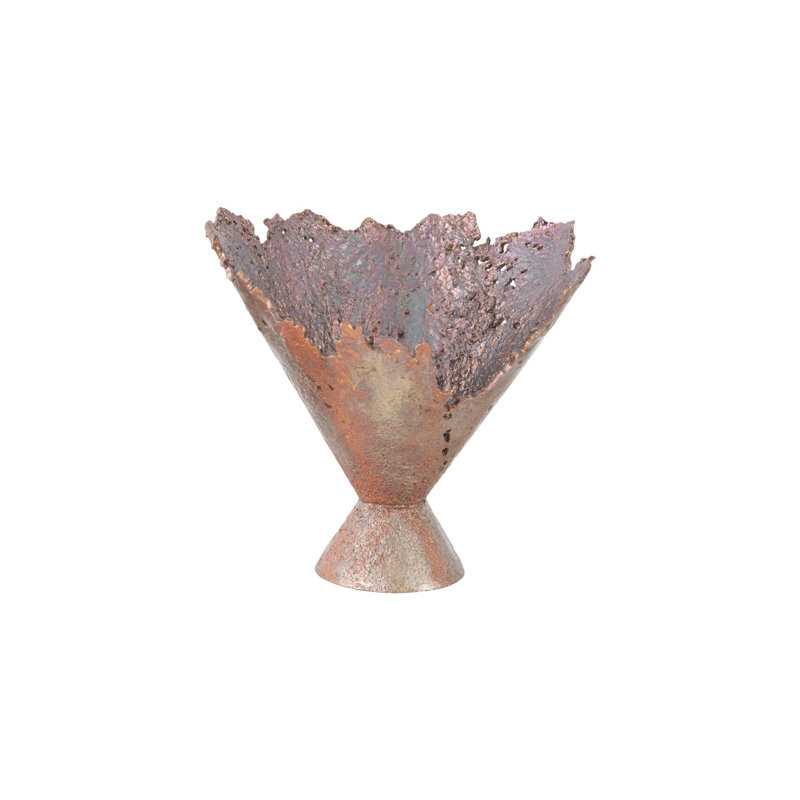 Splash Bowl, Oxidized Copper Finish, Brown