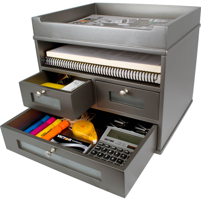 Organisateur de bureau Jolie, Argent classique