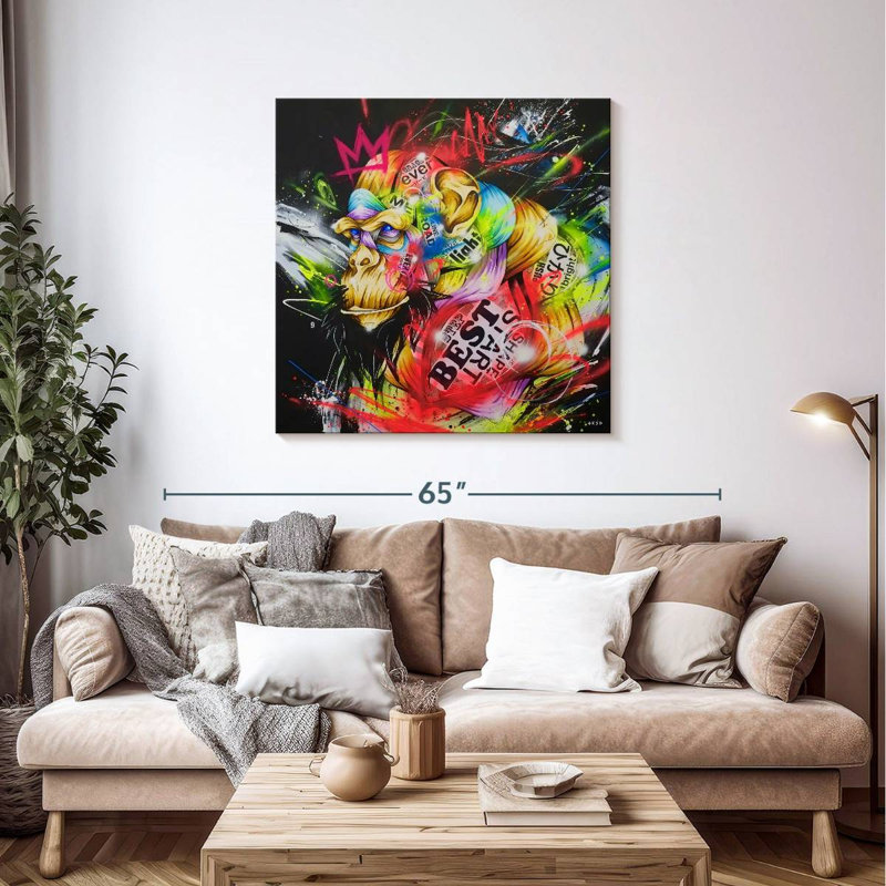 Crowle Samurai Monkey, 39" H x 39" W
