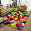 Leonidis Geometric Indoor / Outdoor Area Rug-2109085682