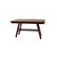 Table de salle à manger rectangulaire à finition noyer foncé, de hauteur comptoir, fabriquée à partir de base en bois d'hévéa-1919206581