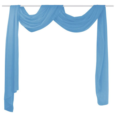 Polyester Sheer Window Scarf Single Panel