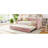 Twin Size Upholstered Daybed With Pop Up Trundle, Pink