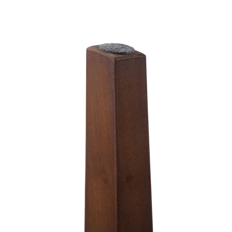 Table de salle à manger ovale scandinave cannelée de 170 cm (67 po) en bois, fini noyer, H 30 po x L 67 po x l 33,5 po, Noyer