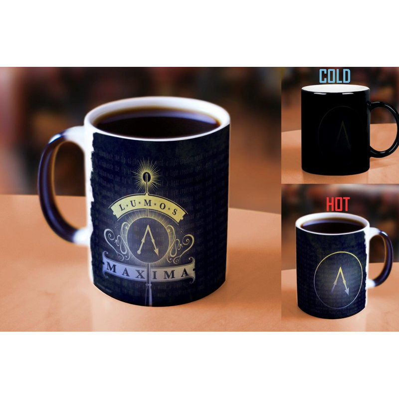 Harry Potter Lumos Maxima Spell Morphing Mugs Heat-Changing Drinkware - 11oz