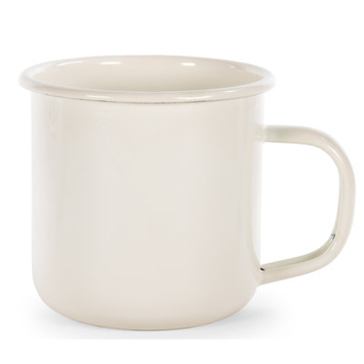 Rolled Black Rim Mug Set/4