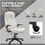 Fauteuil de bureau à haut dossier avec 6 vibrations HOMcom-1796899775
