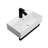 21"X12" Wall-Mounted Rectangular Ceramic Bathroom Sink