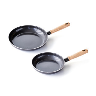 GreenChef Vintage Aluminium Non-Stick 20cm & 28cm Frying Pan Set