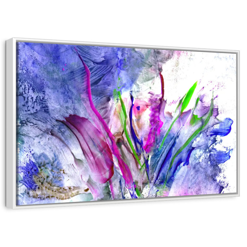 Syd Flower, Floating Frame White, 25" X 17"