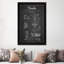 Guitar Charcoal Patent Blueprint by Guitar - Print on Canvas-1141789506-1171059819